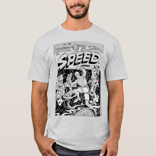 Camiseta de los cómics SPEED de los años 40 (Anverso)