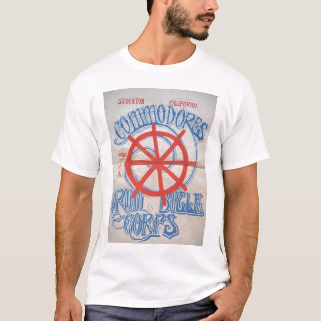 Camiseta de los comodoros de Stockton (Anverso)