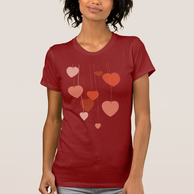 Camiseta de los corazones de Hangin (Anverso)