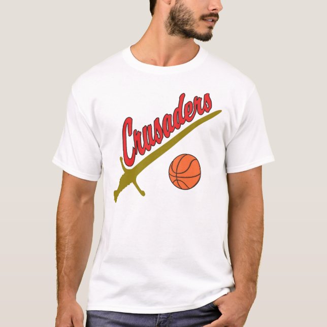 Camiseta de los cruzados, blanca (Anverso)
