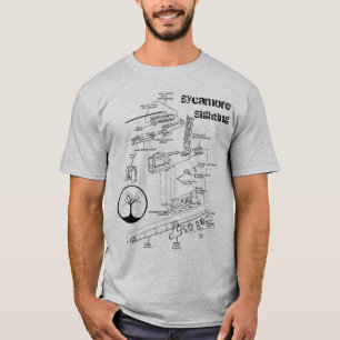 camiseta de los diagramas esquemáticos de .50
