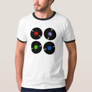 Camiseta de los discos de vinilo