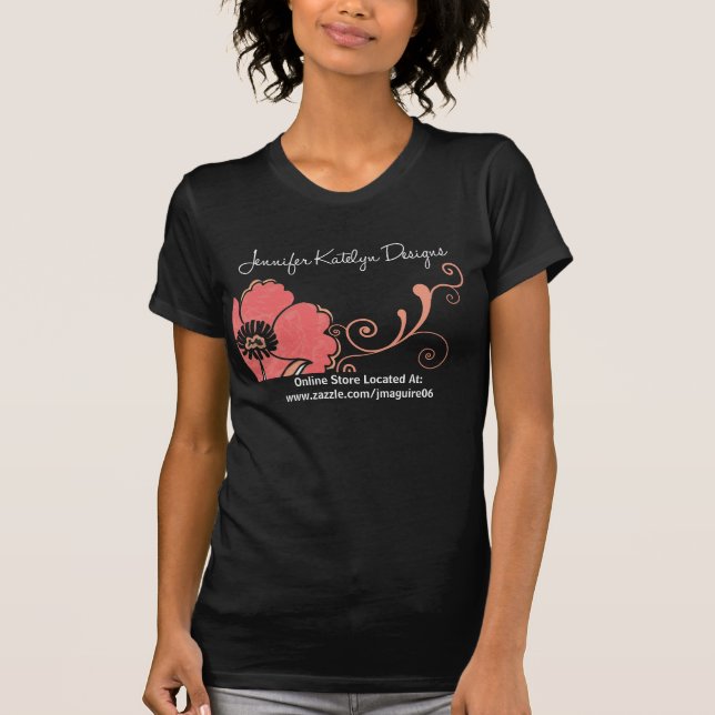 Camiseta de los diseños de Jennifer Katelyn (Anverso)