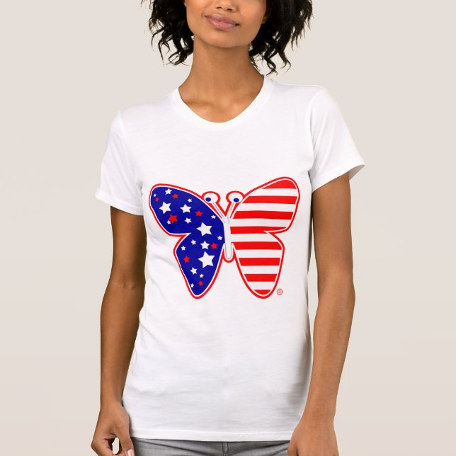 Camiseta de los E.E.U.U. de la mariposa (Anverso)