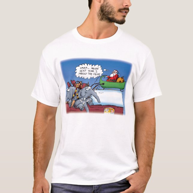 Camiseta de los Elefantes de Papá Noel (Anverso)
