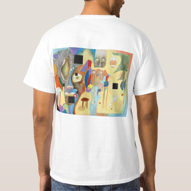 Camiseta de los espacios en blanco (impresa (Reverso)