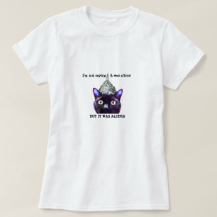 Camiseta de los extranjeros del gato negro