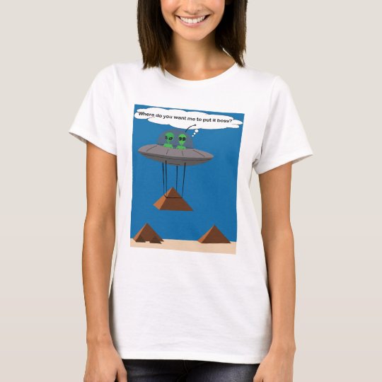 Camiseta de los extranjeros y de las pirámides