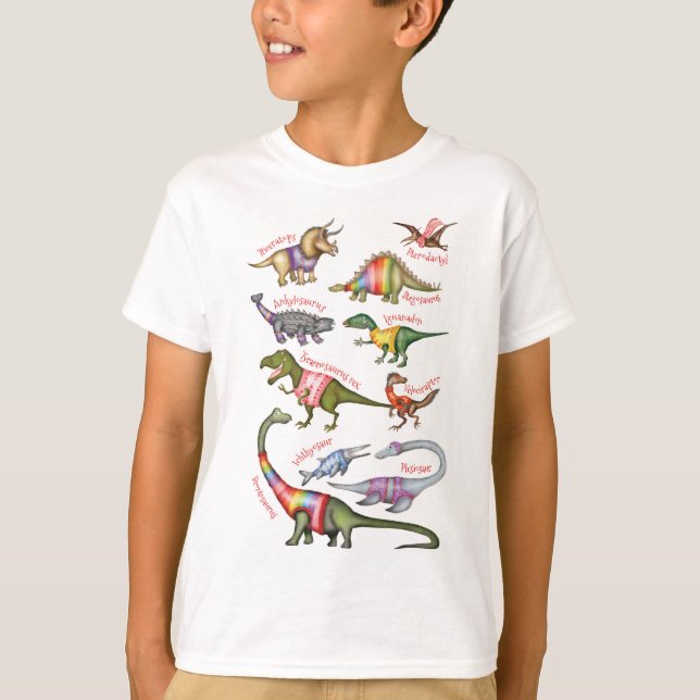 Camiseta de los fabulosos dinosaurios (Anverso)