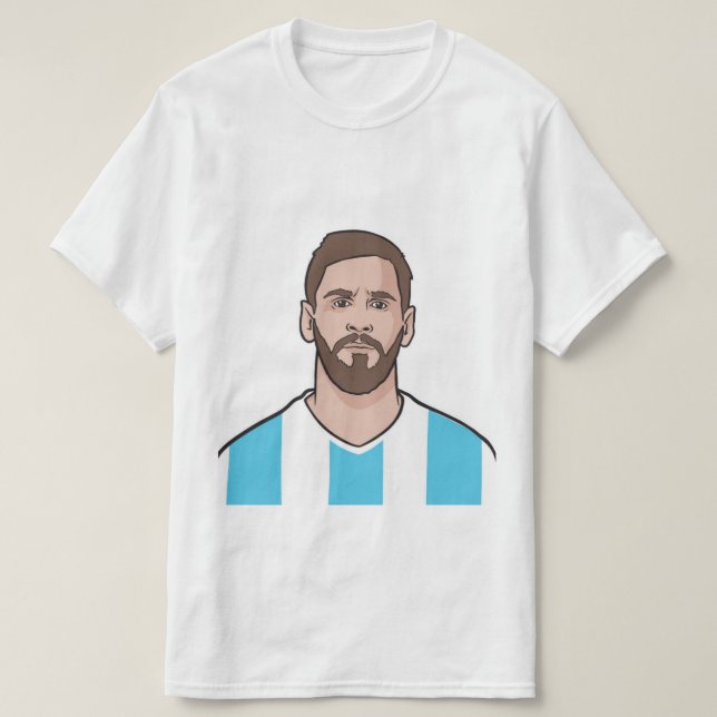 camiseta de los fans de messi y argentina (Diseño del anverso)