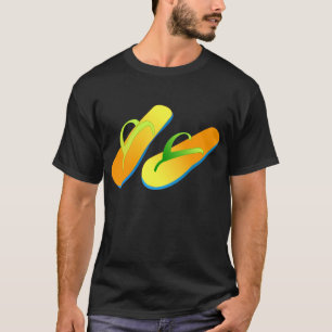 Camiseta de los flips-flopes