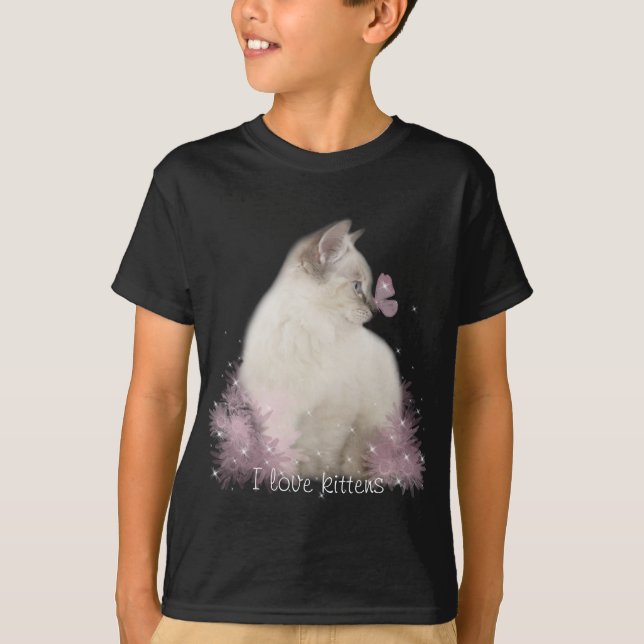 camiseta de los gatitos del amor de los niños I (Anverso)