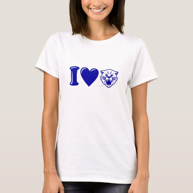 Camiseta de los gatos monteses del corazón de (Anverso)
