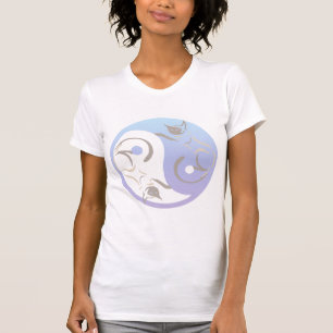 Camiseta de los gatos siameses de Yin Yang