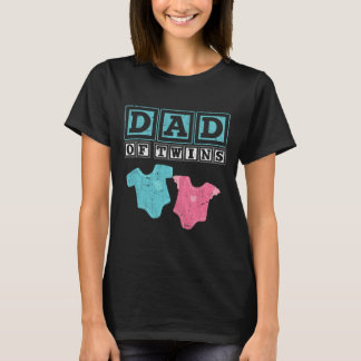 Camiseta De los gemelos Papi Padres Día Futuro Padres