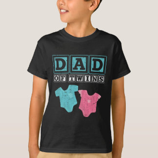Camiseta De los gemelos Papi Padres Día Futuro Padres
