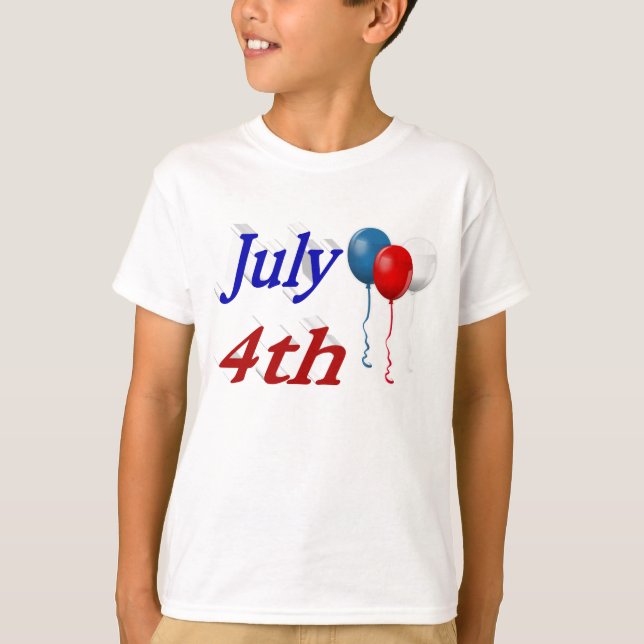 Camiseta de los globos del 4 de julio (Anverso)