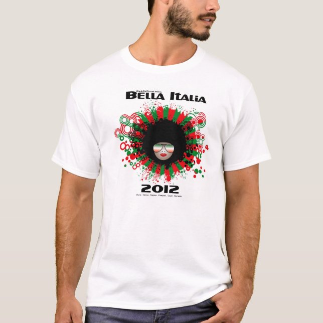 Camiseta de los hombres de Bella Italia 2012 para (Anverso)