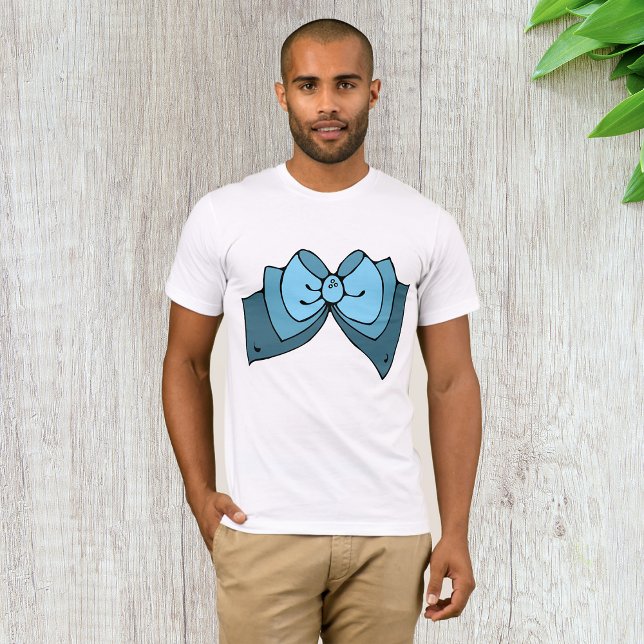 Camiseta de los hombres de Blue Bow (Subido por el creador)