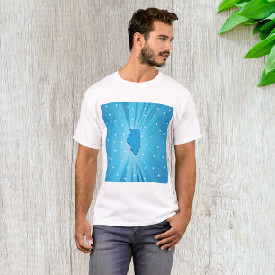 Camiseta de los hombres de Blue Illinois