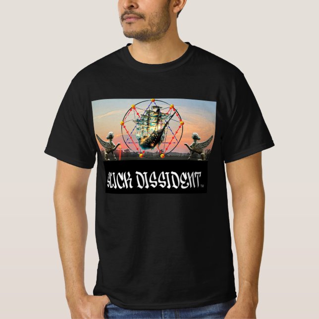 Camiseta de los hombres de cielo de forma de barco (Anverso)