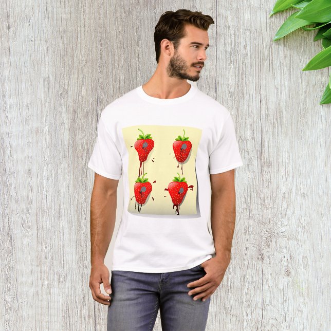 Camiseta de los hombres de fresas con clavos (Subido por el creador)
