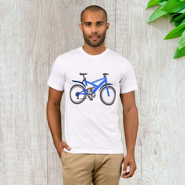 Camiseta de los hombres de la bicicleta azul (Subido por el creador)
