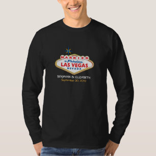 Camiseta de los hombres de la boda de destino de V