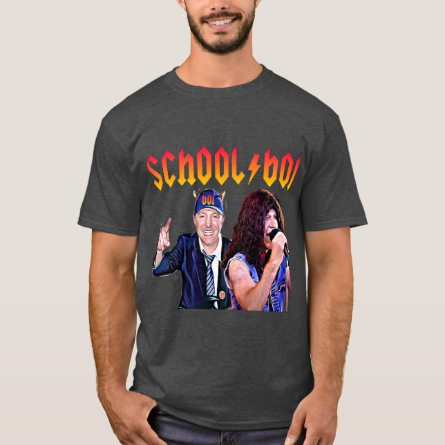 Camiseta de los hombres de la escuela (Anverso)