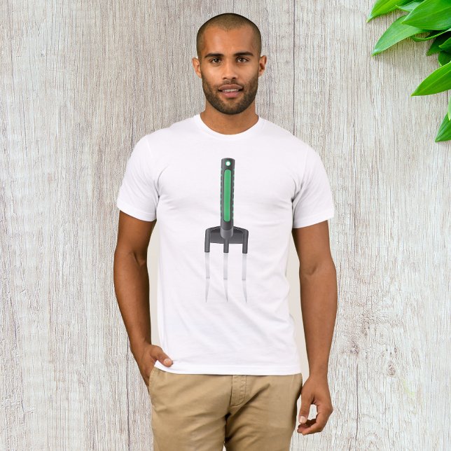 Camiseta de los hombres de la horquilla del jardín (Subido por el creador)