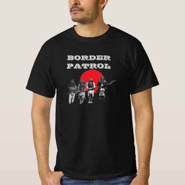 Camiseta de los hombres de la patrulla fronteriza (Anverso)