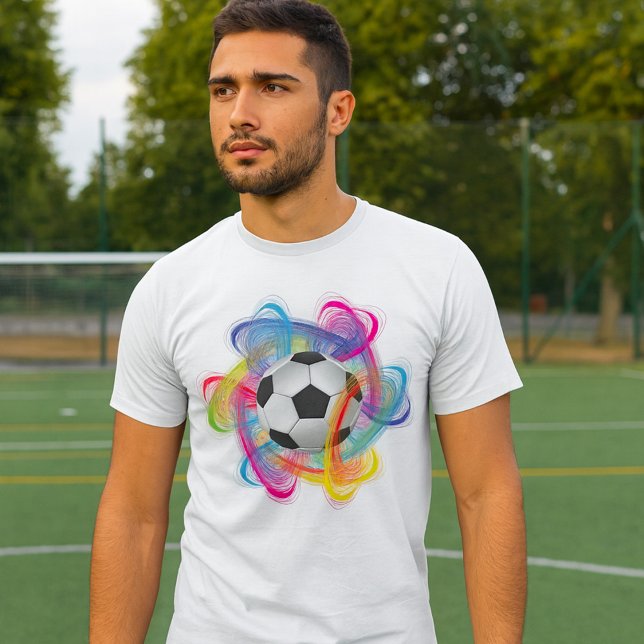 Camiseta de los hombres de la pelota de fútbol (Subido por el creador)