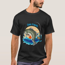 Camiseta de los hombres de la pesca desaparecida