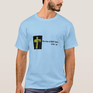 Camiseta de los hombres de las escrituras y cruces