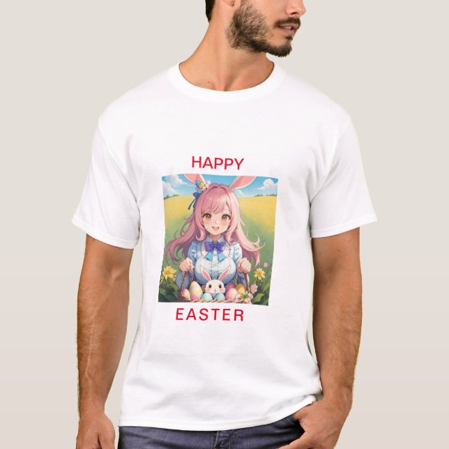 Camiseta de los hombres de Pascua feliz (Anverso)