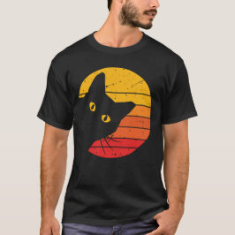 Camiseta de los hombres de Peekaboo para el gato r