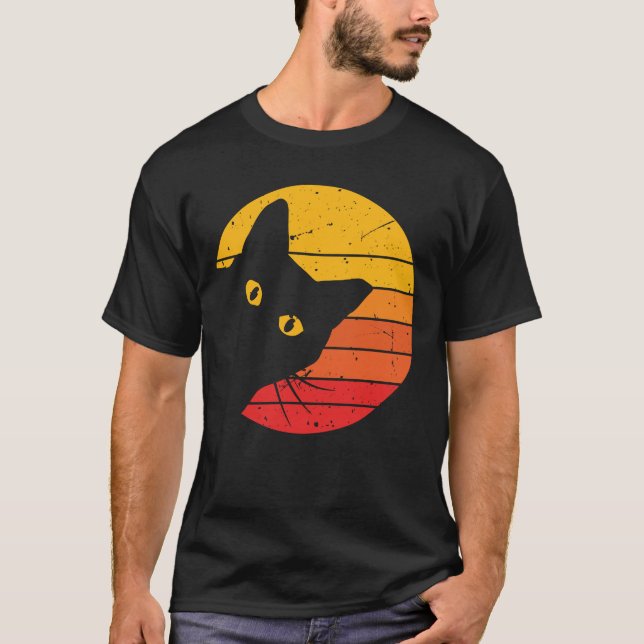 Camiseta de los hombres de Peekaboo para el gato r (Anverso)