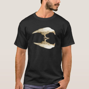 Camiseta de los hombres de Raven blanco poco común