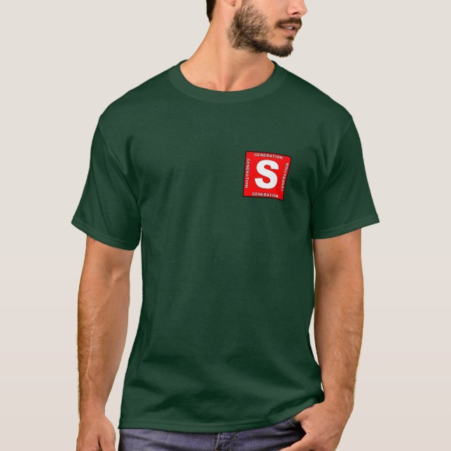Camiseta de los hombres de Super Ager (Anverso)