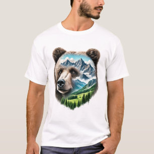 Camiseta de los hombres del campo del oso