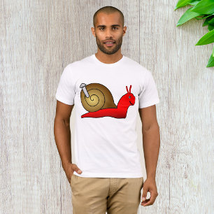 Camiseta de los hombres del caracol