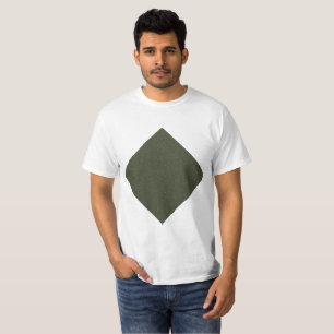 Camiseta de los hombres del diamante verde Moss