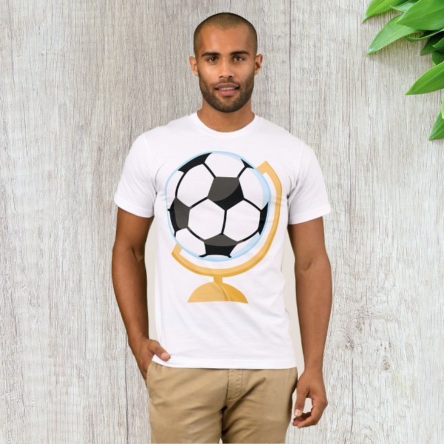 Camiseta de los hombres del globo de fútbol (Subido por el creador)