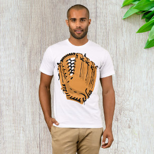 Camiseta de los hombres del guante de béisbol