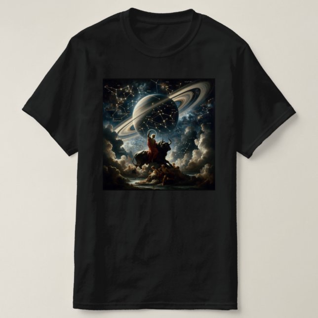 Camiseta de los hombres del mito de Saturno (Diseño del anverso)