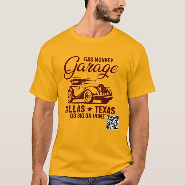 Camiseta de los hombres del mono de gas (Anverso)