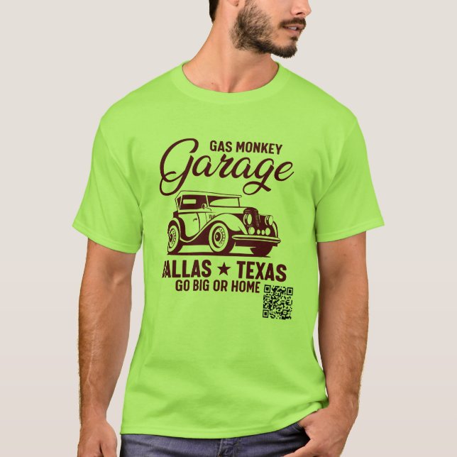 Camiseta de los hombres del mono de gas (Anverso)