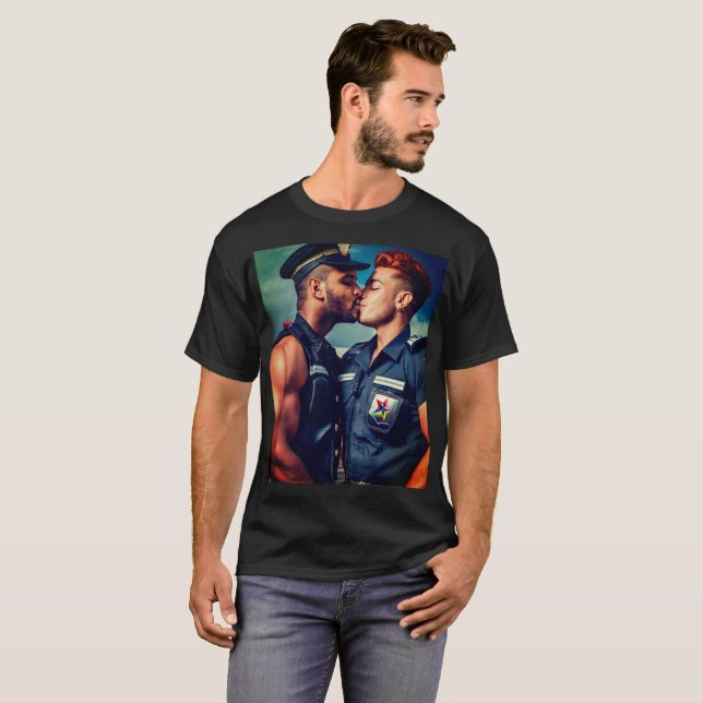 Camiseta de los hombres del Orgullo Gay (Anverso completo)