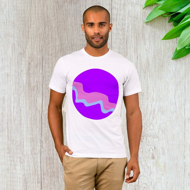 Camiseta de los hombres del planeta púrpura (Subido por el creador)