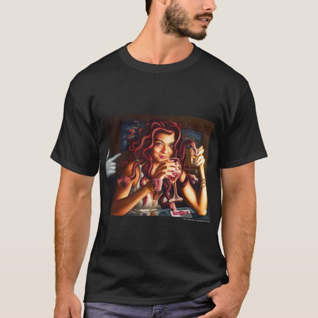 Camiseta de los hombres fantasmas que tiene la mir (Anverso)